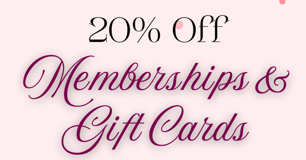 Beth Collins MD Mother's Day Special 2025 - 20% off memberships and gift cards